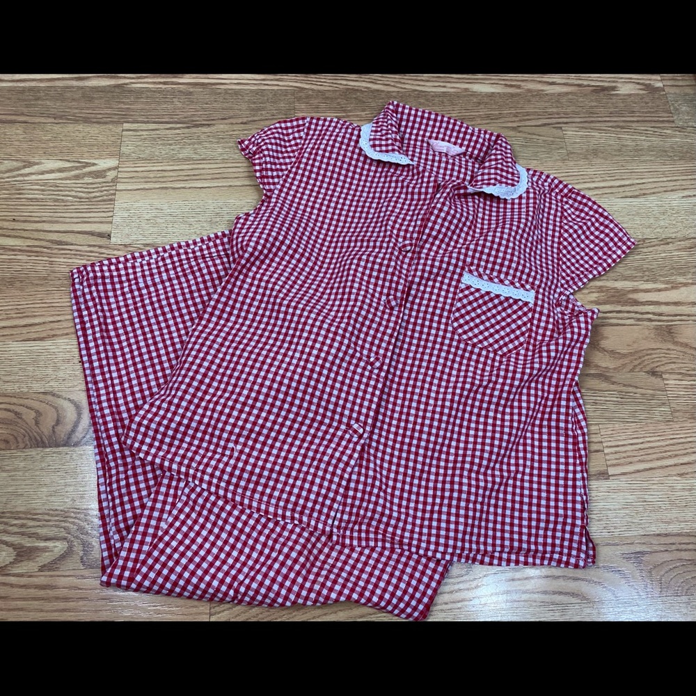 Secret Possessions 2 Pc Pajama Set Sz Med Red